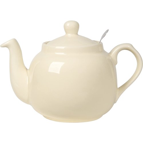 London Pottery TEAPOT FARMHOUSE IVORY 4-CUP London Pottery TEAPOT FARMHOUSE IVORY 4-CUP