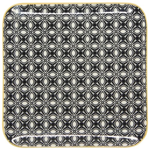 Now Designs Square Plate Black/Yellow ( 5.5 inches) Now Designs Square Plate Black/Yellow ( 5.5 inches)