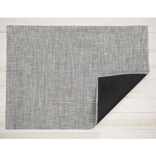 Chilewich WOVEN FLOORMAT IKAT WHITE/SILVER 23” X 36” Chilewich WOVEN FLOORMAT IKAT WHITE/SILVER 23” X 36”