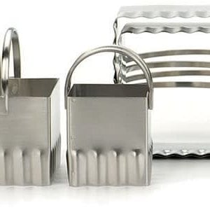 Endurance Biscuit Cutters Square Ripple Set of 4
