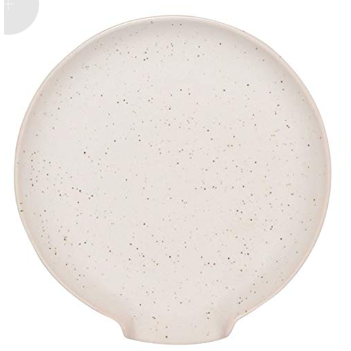 Now Designs Spoon Rest Reactive Glaze Ivory Now Designs Spoon Rest Reactive Glaze Ivory
