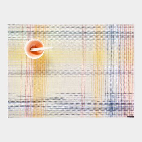 Chilewich Placemat Plaid SORBET Chilewich Placemat Plaid SORBET