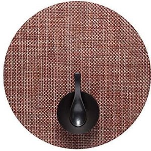 Chilewich Placemat Basketweave Round Terra