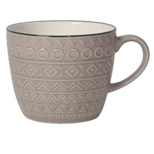 Now Designs Mug 12oz Casablanca Grey (porcelain) Now Designs Mug 12oz Casablanca Grey (porcelain)