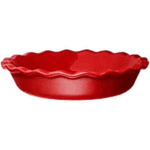Emile Henry EMILE HENRY PIE DISH GRAND CRU/RED 10 ins.