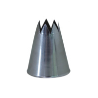 DEBUYER Stainless Steel Star Nozzle - No Welding - F8 - 2.5 cm.