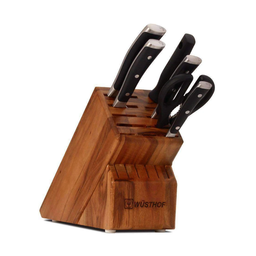 Wusthof WUSTHOF IKON KNIFE BLOCK SET, 7 pcs. Acacia Block Wusthof WUSTHOF IKON KNIFE BLOCK SET, 7 pcs. Acacia Block