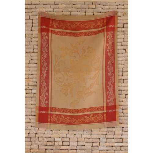 Linenway Tea towel VERSAILLES white gold and red Linenway Tea towel VERSAILLES white gold and red