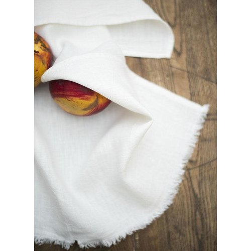 Linenway Tea Towel BILBAO Rustic White/Ivory 100% Linen 20" x 28" Linenway Tea Towel BILBAO Rustic White/Ivory 100% Linen 20" x 28"