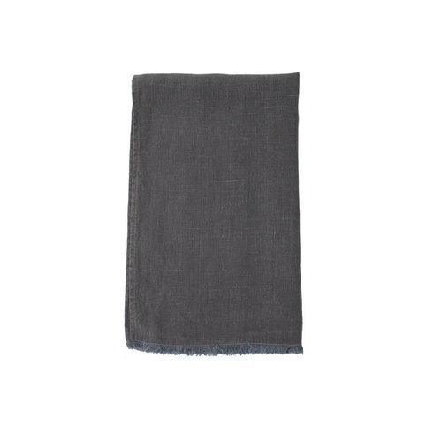 Linenway Tea Towel BILBAO GREY 100% Linen 17" x 28"