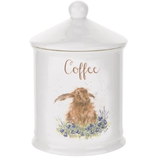 Wrendale WRENDALE COFFEE CANISTER HARE 5.75” Wrendale WRENDALE COFFEE CANISTER HARE 5.75”