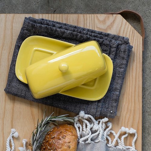 Now Designs Butter Dish Rectangular Lemon