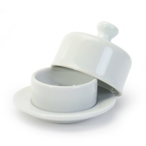 BIA Butter dish mini white domed