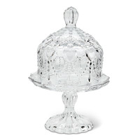 Butter Dish Pedestal Plate with Hearts