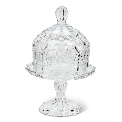 Abbott Butter Dish Pedestal Plate with HEARTS Abbott Butter Dish Pedestal Plate with HEARTS