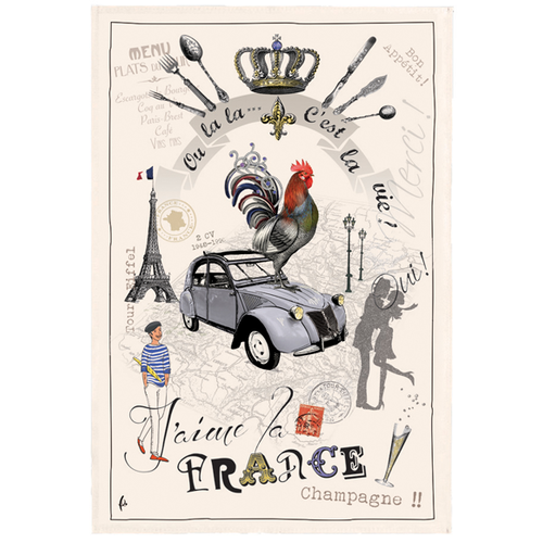 42FDistribution TEA TOWEL I Love France 42FDistribution TEA TOWEL I Love France