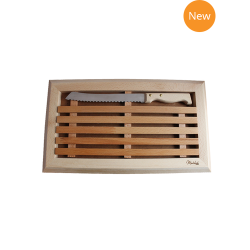 42FDistribution MONTOLIVET Bread Cutting Board with Knife