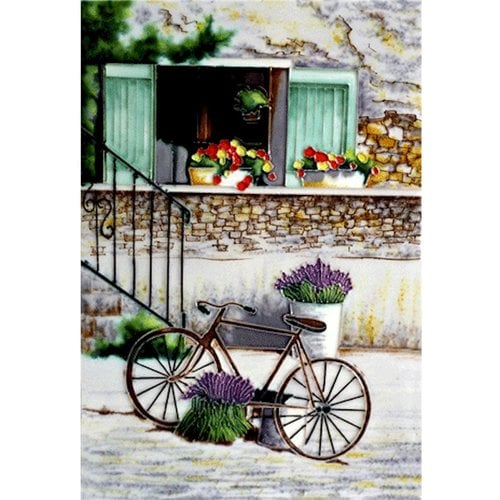 Benaya Handcrafted Art Decor Tile Provence 8 x 12 inches