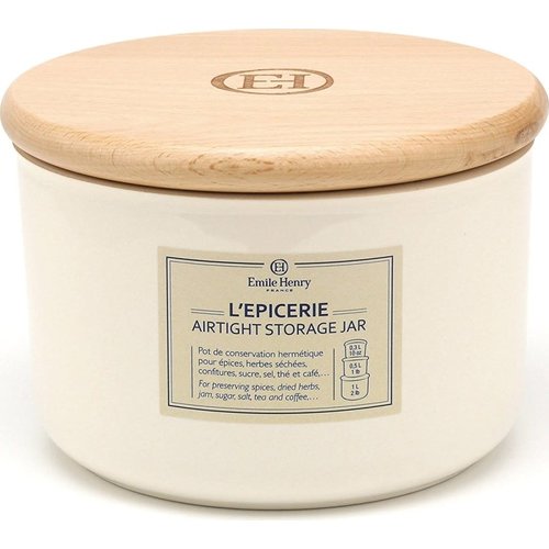 Emile Henry EMILE HENRY STORAGE JAR .5L. ARGILE Emile Henry EMILE HENRY STORAGE JAR .5L. ARGILE