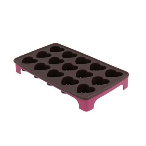 Counseltron DOLCE Chocolate mold heart with stand for stacking Counseltron DOLCE Chocolate mold heart with stand for stacking