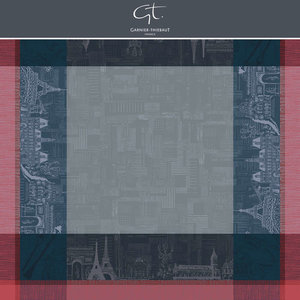 Garnier Thiebaut Tablecloth Parisien Ardoise 45 x 45 Square