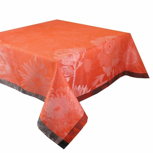 Garnier Thiebaut Tablecloth Fleurage Fiesta 61” x 61” Square GREEN SWEET Garnier Thiebaut Tablecloth Fleurage Fiesta 61” x 61” Square GREEN SWEET