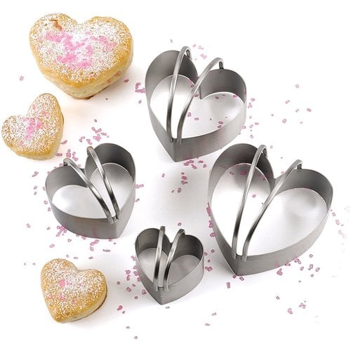 Endurance Biscuit Cutter Heart Shaped Set of 4