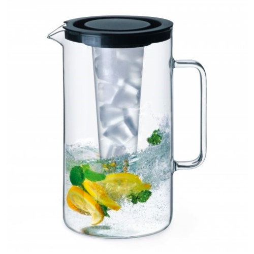 Simax PITCHER W/ICE INSERT & BLACK LID 2 L Simax Simax PITCHER W/ICE INSERT & BLACK LID 2 L Simax
