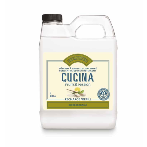 FRUIT & PASSION Cucina REFILL DISH DETERGENT CONCENTRATED SEA SALT & AMALFI LEMON FRUIT & PASSION Cucina REFILL DISH DETERGENT CONCENTRATED SEA SALT & AMALFI LEMON