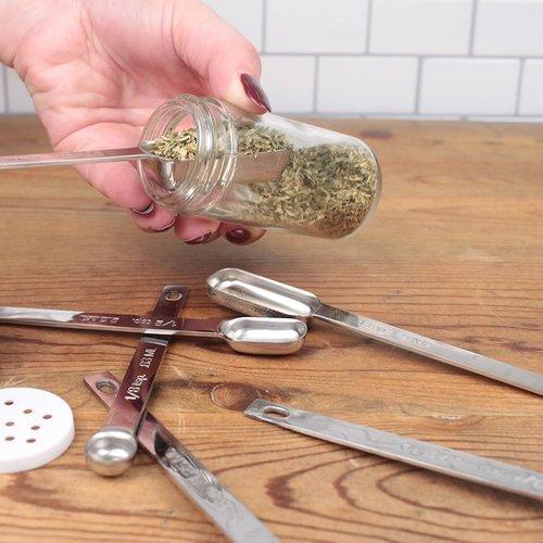 Endurance Measuring Spoons Spices Long Narrow Set of 6