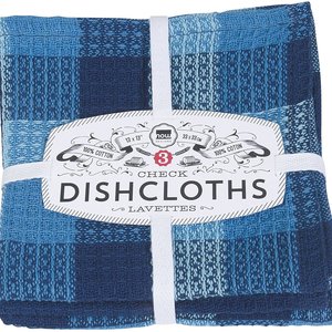 Now Designs Dishcloth Check Indigo Set of 3 Now Designs Dishcloth Check Indigo Set of 3