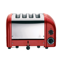 DUALIT 4 slot Toaster RED