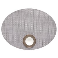 Placemat Oval Thatch Dove