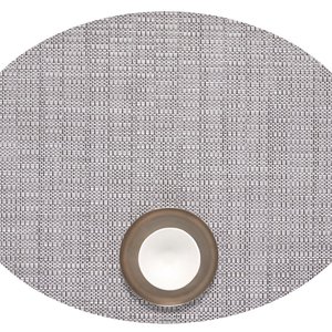 Chilewich Placemat Oval Thatch Dove
