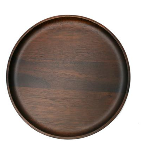 Natural Living NATURAL LIVING Large Round Plate Acacia Wood 30 cm Natural Living NATURAL LIVING Large Round Plate Acacia Wood 30 cm