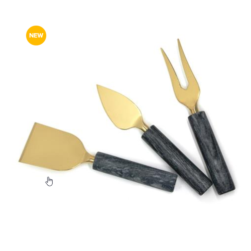Natural Living NATURAL LIVING MARBLE CHEESE KNIVES/SET OF 3 Natural Living NATURAL LIVING MARBLE CHEESE KNIVES/SET OF 3