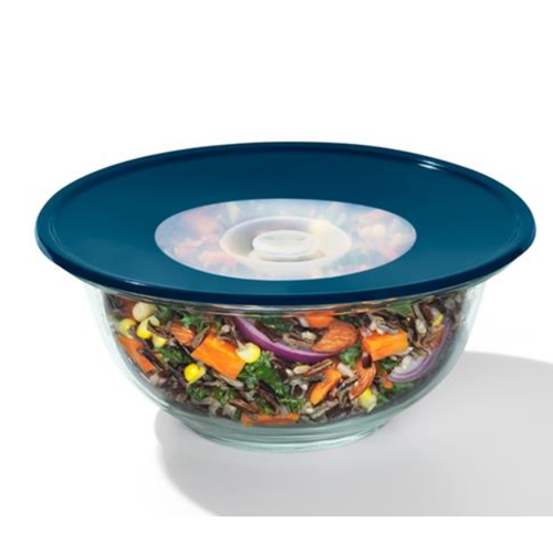 OXO OXO Medium Reusable Silicone Lid 8" Blue OXO OXO Medium Reusable Silicone Lid 8" Blue