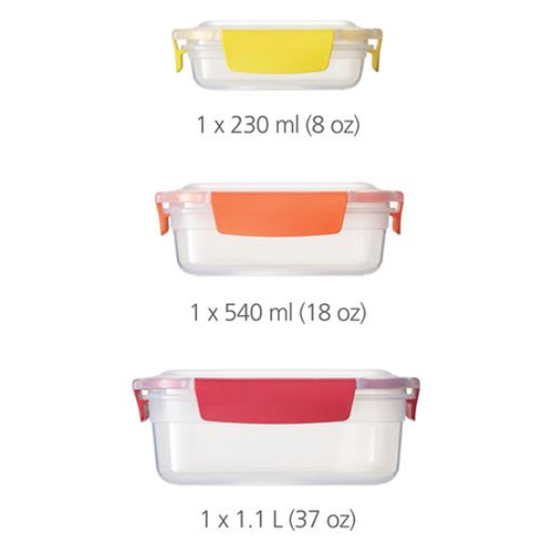 Joseph Joseph JOSEPH JOSEPH Nest Lock 6pc set assorted colors Joseph Joseph JOSEPH JOSEPH Nest Lock 6pc set assorted colors