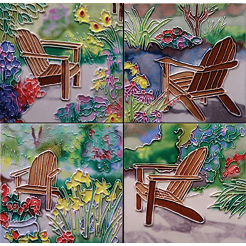 Benaya Handcrafted Art Decor Coasters -Sitting in Jan’s Garden/ Set of 4 Benaya Handcrafted Art Decor Coasters -Sitting in Jan’s Garden/ Set of 4