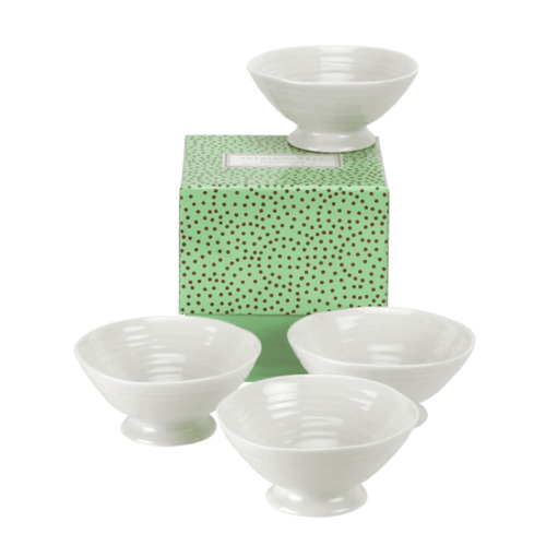 Sophie Conran Sophie Mini Footed Bowl Set of 4 White