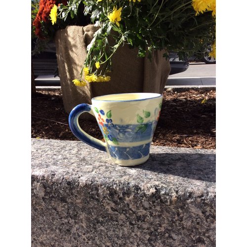 French Made Mug Flared BLUE SOULEO PROVENCE French Made Mug Flared BLUE SOULEO PROVENCE