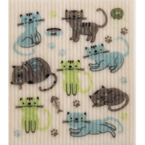 Swedish Cloth Swedish Cloth Cats at Play Swedish Cloth Swedish Cloth Cats at Play