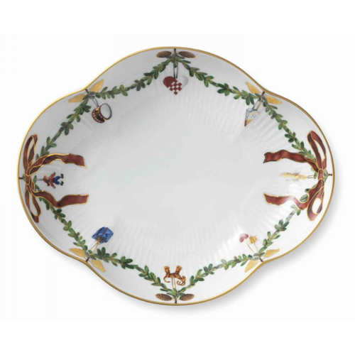 ROYAL COPENHAGEN CHINA Star Fluted Christmas Dish 22 cm ROYAL COPENHAGEN ROYAL COPENHAGEN CHINA Star Fluted Christmas Dish 22 cm ROYAL COPENHAGEN