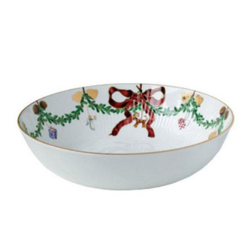 ROYAL COPENHAGEN CHINA Star Fluted Christmas Bowl 3.25 qt. ROYAL COPENHAGEN ROYAL COPENHAGEN CHINA Star Fluted Christmas Bowl 3.25 qt. ROYAL COPENHAGEN