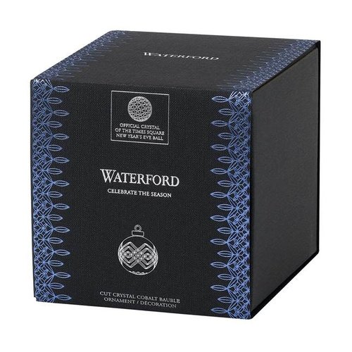 Waterford Christmas Ball Cut Blue Ornament WATERFORD Waterford Christmas Ball Cut Blue Ornament WATERFORD