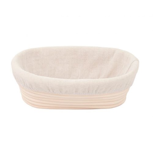 Harold Import Company BANNETON Oval Basket 24.5 cm long with liner Harold Import Company BANNETON Oval Basket 24.5 cm long with liner