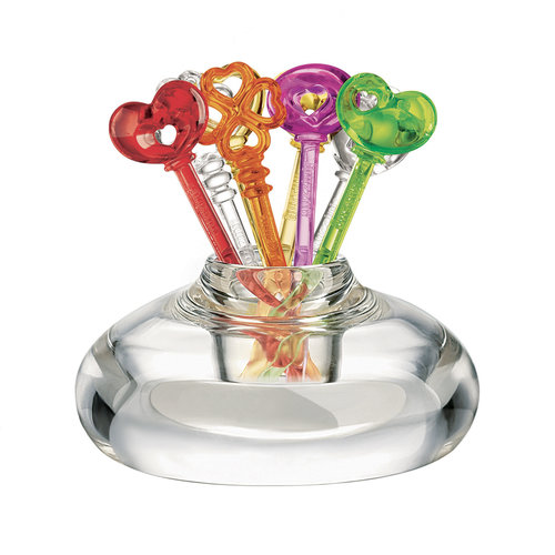 GUZZINI LOVE APPETIZER PICKS WITH BASE /SET OF 12 - GUZZINI GUZZINI LOVE APPETIZER PICKS WITH BASE /SET OF 12 - GUZZINI