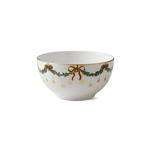 ROYAL COPENHAGEN CHINA Star Fluted Christmas Bowl 8"/1.75qt ROYAL COPENHAGEN ROYAL COPENHAGEN CHINA Star Fluted Christmas Bowl 8"/1.75qt ROYAL COPENHAGEN