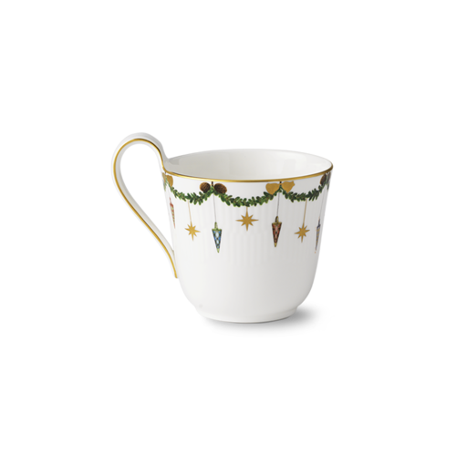 ROYAL COPENHAGEN CHINA Star Fluted Christmas High Handle Mug 11oz ROYAL COPENHAGEN ROYAL COPENHAGEN CHINA Star Fluted Christmas High Handle Mug 11oz ROYAL COPENHAGEN