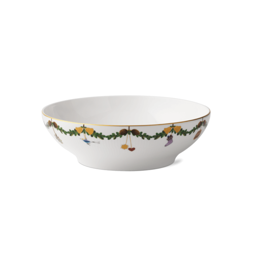 ROYAL COPENHAGEN CHINA Star Fluted Christmas Serving Bowl 9.8" ROYAL COPENHAGEN ROYAL COPENHAGEN CHINA Star Fluted Christmas Serving Bowl 9.8" ROYAL COPENHAGEN